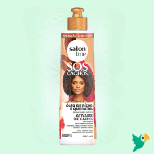 Ativador de Cachos Óleo de Rícino e Queratina – Salon Line 300ml