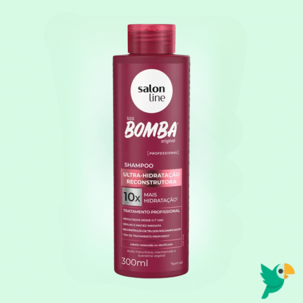 Shampoo SOS Bomba Ultra-Hidratação Reconstrutora – Salon Line 300ml