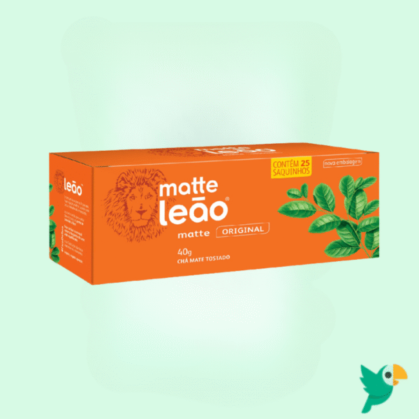Chá Mate Leão Natural – Caixa com 25 sachês (40g)