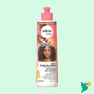 Ativador de Cachos SOS Cachos Mel & Óleo de Argan – Salon Line 300ml