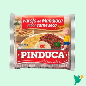 Farofa de Mandioca Sabor Carne Seca Pinduca – 250g