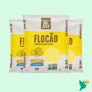3x Flocão de Milho para Cuscuz 500g – Só o Ouro