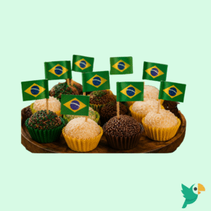 PALITOS DECORATIVOS BANDEIRA DO BRASIL 20UN