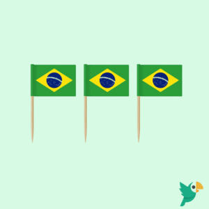 PALITOS DECORATIVOS BANDEIRA DO BRASIL 20UN